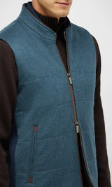 Arena Cashmere Vest - Blue