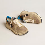 Running Sole Nylon Trainer - Oak Hall