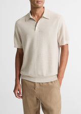Geo Jacquard Short Sleeve Polo - Oak Hall