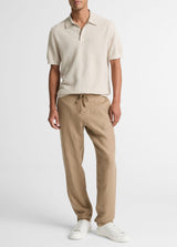 Geo Jacquard Short Sleeve Polo - Oak Hall