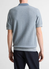Geo Jacquard Short Sleeve Polo - Oak Hall