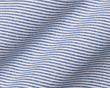 The Burke Shirt - Heathered Pacific Blue/White