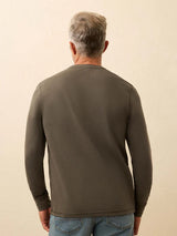 Long Sleeve Waffle Henley