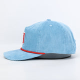 Hovi Dry Goods Ole Miss Landshark Corduroy Rope Hat - Powder Blue