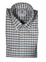 Mirfield Sport Shirt - Brown/Blue Check