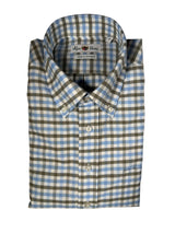 Mirfield Sport Shirt - Blue/Green Check