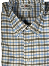 Mirfield Sport Shirt - Blue/Green Check
