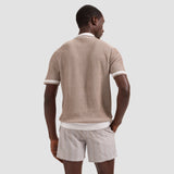 S/S 1/4 Zip Polo Sweater - Oak Hall