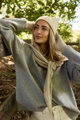 Hat Attack Cashmere Scarf - Oatmeal
