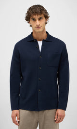 Milano Stitch Overshirt - Navy