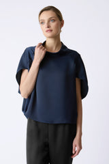Angelica Cape Top - Navy