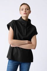 Kal Rieman Gail Funnel Neck Pullover - Black