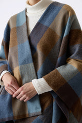 Montana Poncho - Autumn Check