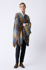Montana Poncho - Autumn Check