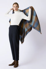 Montana Poncho - Autumn Check
