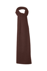 Kinross Cashmere Garter Trim Travel Wrap - Chocolate