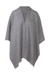 Kinross Cashmere Ruana - Granite