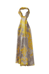 Kinross Cashmere Tapestry Print Scarf - Citrine Multi