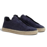 Suede Triple Stitch Espadrille - Oak Hall
