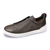 Triple Stitch Deerskin Sneaker - Oak Hall