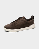 Triple Stitch Suede Sneaker - Oak Hall