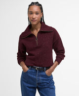 Lavensdale Quarter-Zip Jumper - Black Cherry