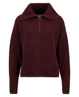 Lavensdale Quarter-Zip Jumper - Black Cherry