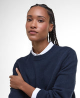 Woodhouse Wool-Cashmere Crew Neck Jumper - Navy