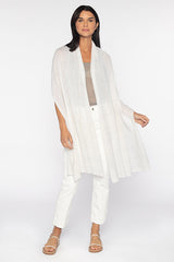 Lurex Stripe Wrap - Whisper