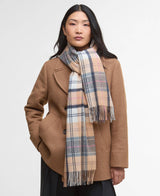 Barbour Serena Tartan Scarf - Dress/Hessian
