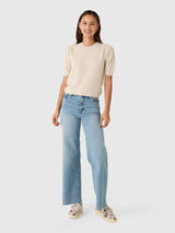 Le Slim Palazzo Raw Fray - Dovetail