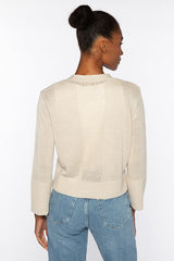 Vee Button Cardigan - Oak Hall