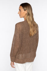 Open Texture Lurex Cardigan - Oak Hall