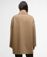 Barbour Clementine Wool Scarf Coat - Camel