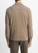 Sueded Jersey Long Sleeve Shirt Jacket
