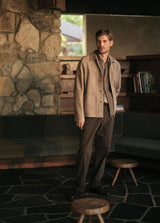 Sueded Jersey Long Sleeve Shirt Jacket
