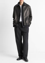 Leather Zip Up Jacket