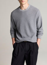 Geo Jacquard Long Sleeve Crew