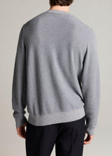 Geo Jacquard Long Sleeve Crew
