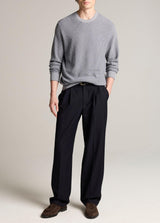 Geo Jacquard Long Sleeve Crew