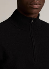 Boiled Cashmere Qtr Zip