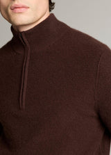 Boiled Cashmere Qtr Zip