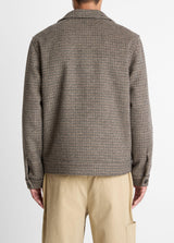 Houndstooth Bomber Jacket