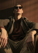 Houndstooth Bomber Jacket