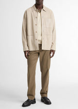 Suede Utility Jacket