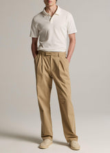 Mesh Knit Snap Short Sleeve Polo