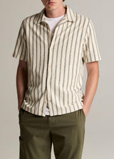 Striped Terry Short Sleeve Cabana