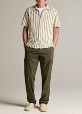 Striped Terry Short Sleeve Cabana