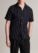 Striped Terry Short Sleeve Cabana