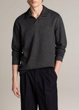 Blurred Birdseye Long Sleeve Johnny
